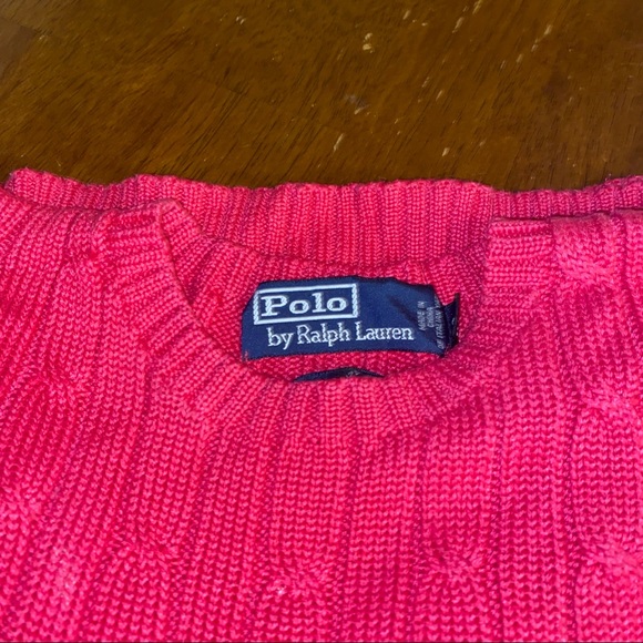 SOLD Ralph Lauren Hot Pink Sweater - Picture 8 of 11